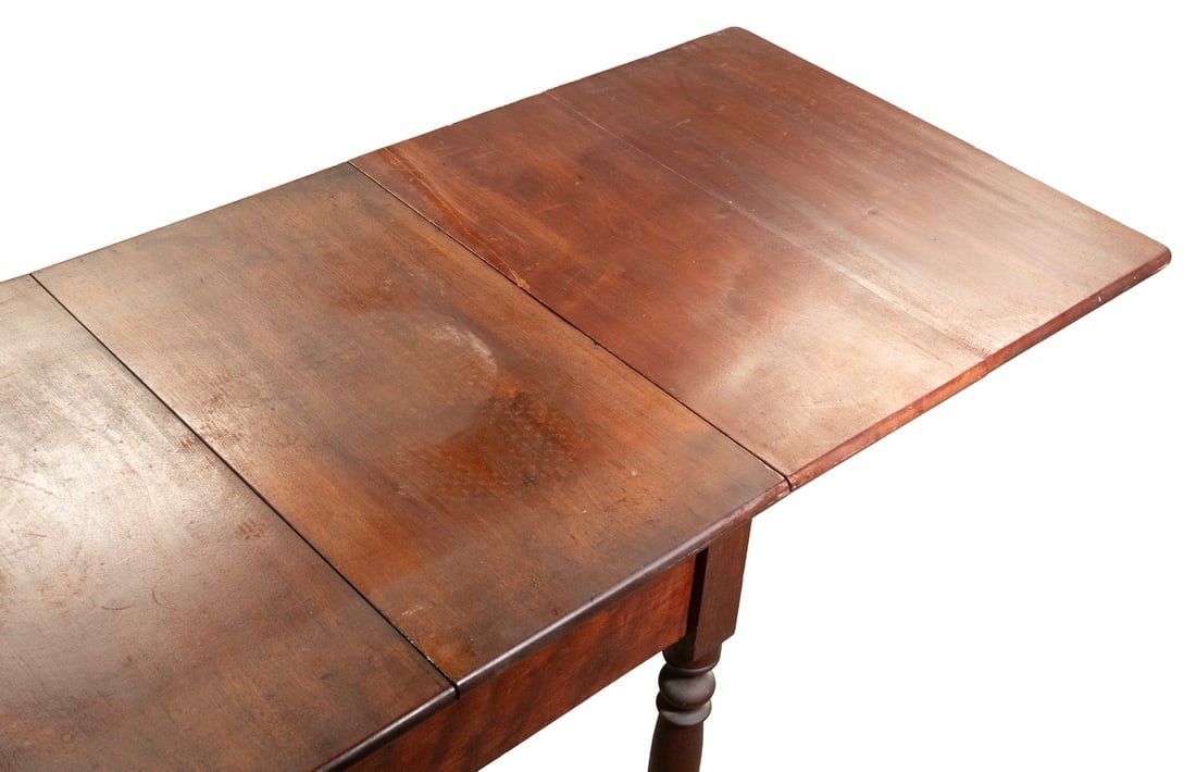 WALNUT DROP LEAF DINING TABLE - 4