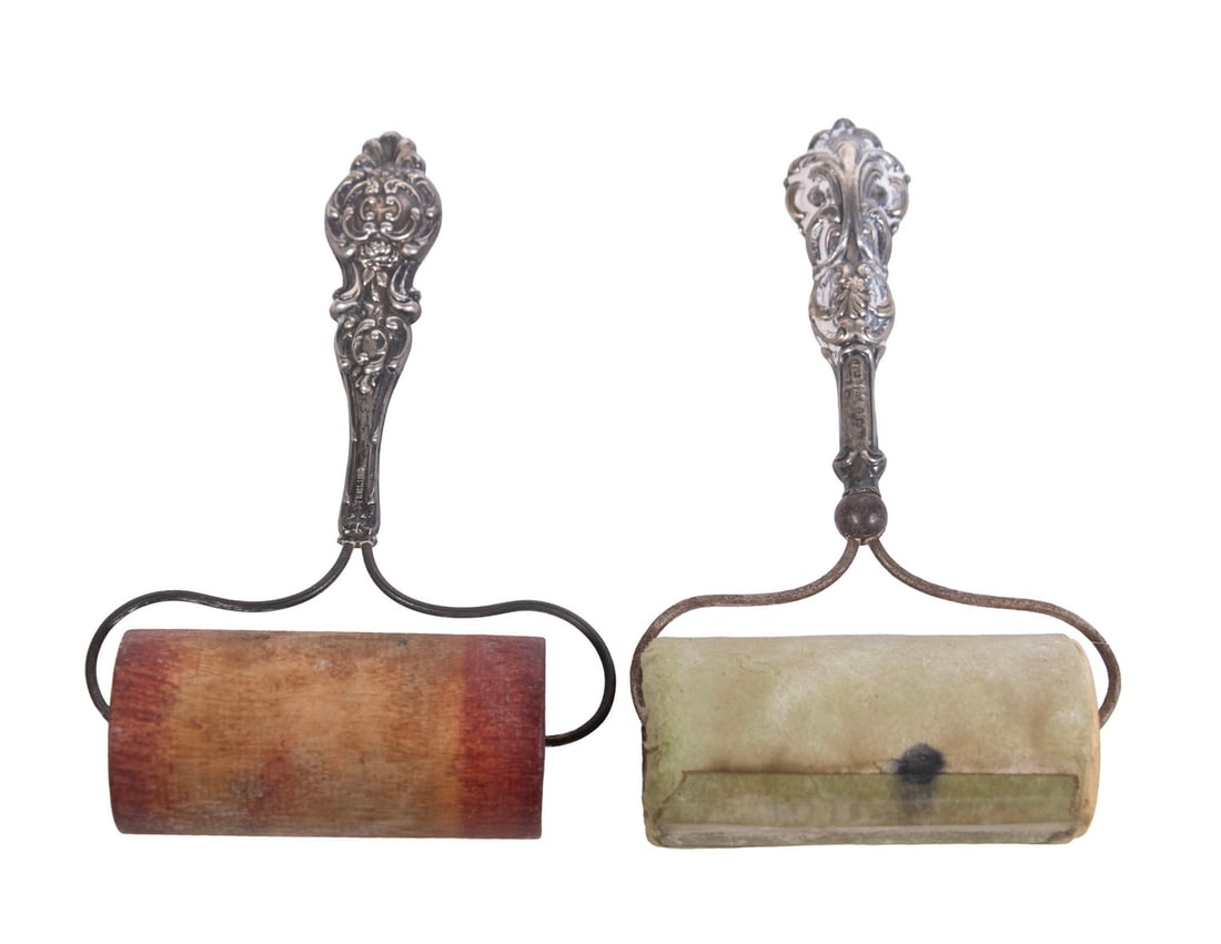 (5PC) VICTORIAN BRASS DESK ACCESSORIES - 2