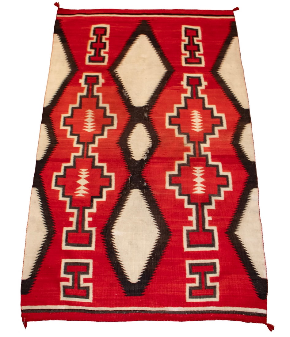 LARGE NAVAJO RUG (90" x56") (1 of 2)