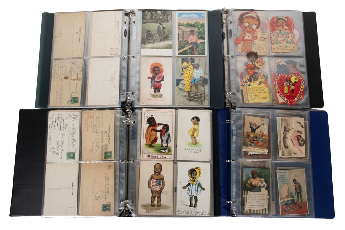 (APPROX 250) VINTAGE BLACK AMERICANA POSTCARDS, ETC. (1 of 6)