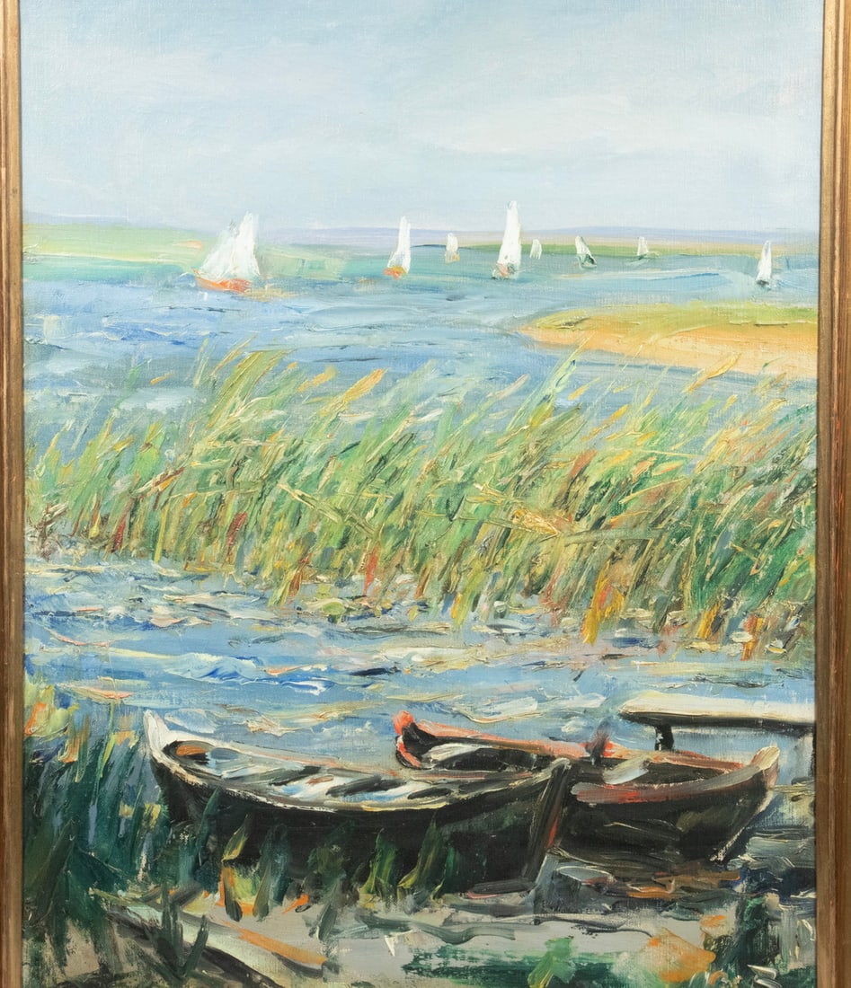 DANISH IMPRESSIONIST COASTAL VIEW, UNSIGNED - 2