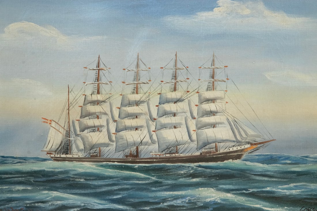 1920 DANISH SAILING SHIP PORTRAIT - 2