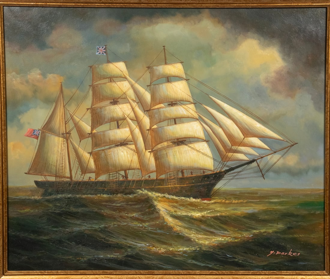 SAILING SHIP PORTRAIT SIGNED - 2