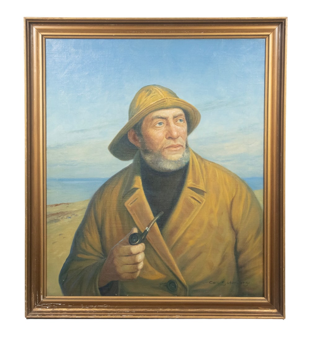 OLD SALT, CARL SODERBERG (NIELS WALSETH, 1914-2001), OIL ON LINEN (1 of 4)