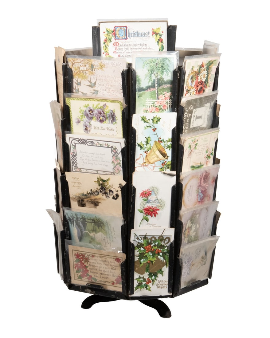 CIRCA 1910 COUNTERTOP POST CARD DISPLAY RACK (1 of 3)