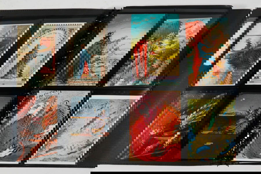 BINDER (252) HARP THEMED POSTCARDS - 3