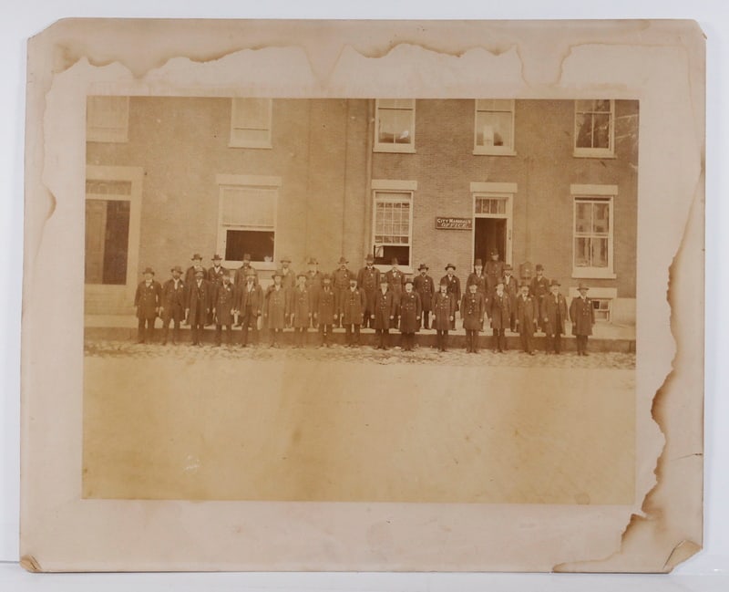 ALBUMEN PHOTO OF CITY MARSHALS, CIRCA 1875 (1 of 2)