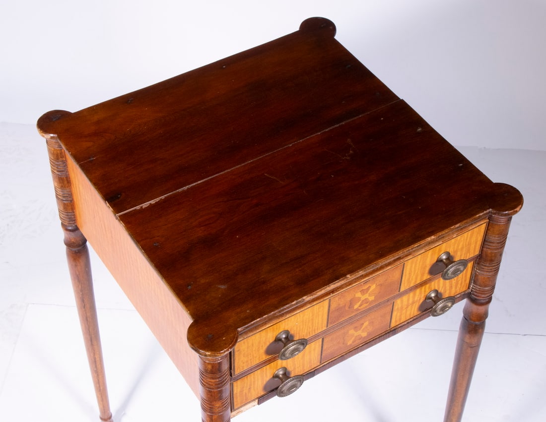 SHERATON COOKIE-CORNER SIDE TABLE - 2