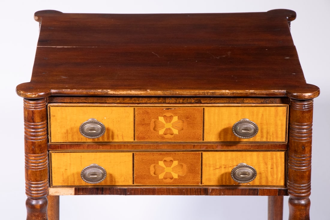 SHERATON COOKIE-CORNER SIDE TABLE - 3