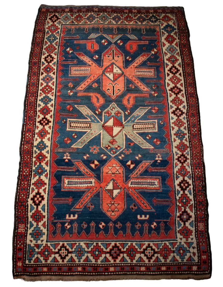EARLY 20TH C. CAUCASIAN RUG (1 of 4)
