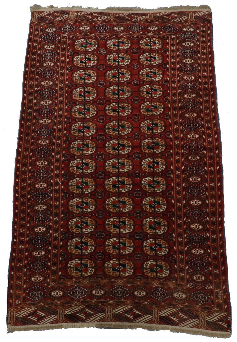 TEKKE BOKHARA RUG (3'10" X 6'4") (1 of 4)