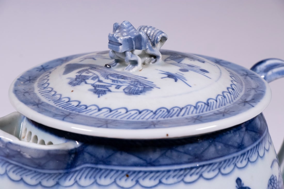 CHINESE EXPORT CIDER PITCHER - 3