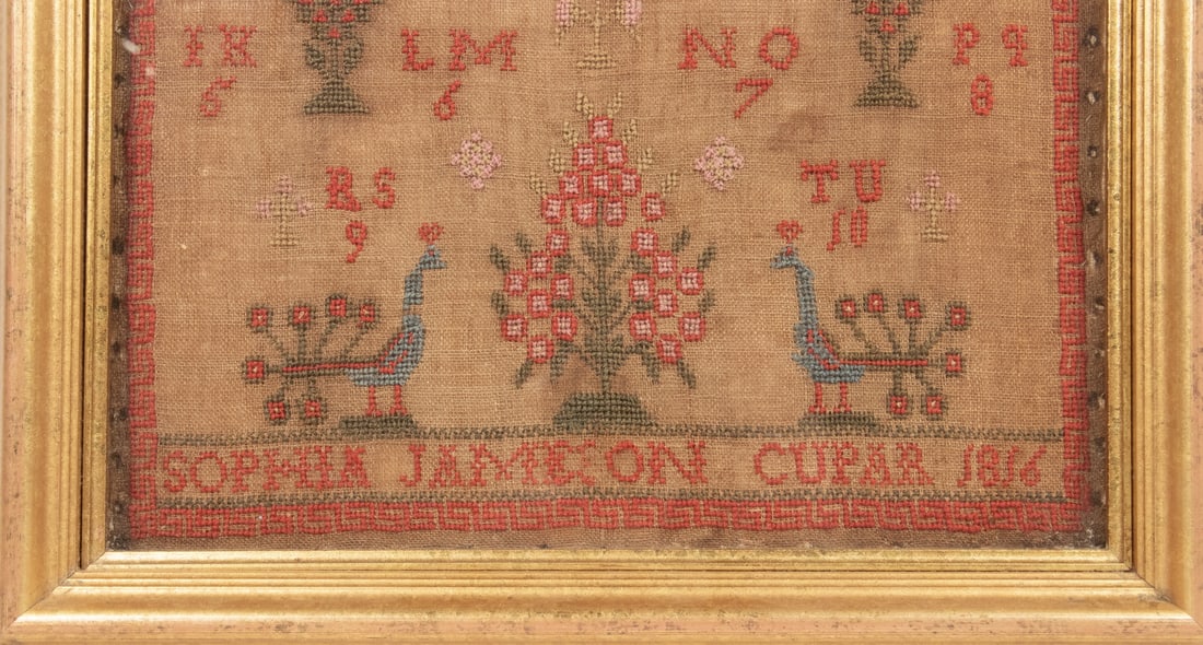 SOPHIA JAMESON SCOTTISH SAMPLER, DATED 1816 - 2