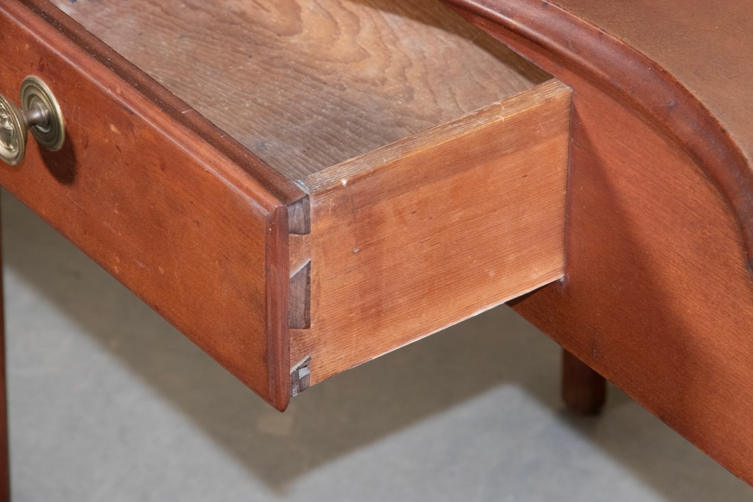 CHERRY SERPENTINE SERVING TABLE - 3