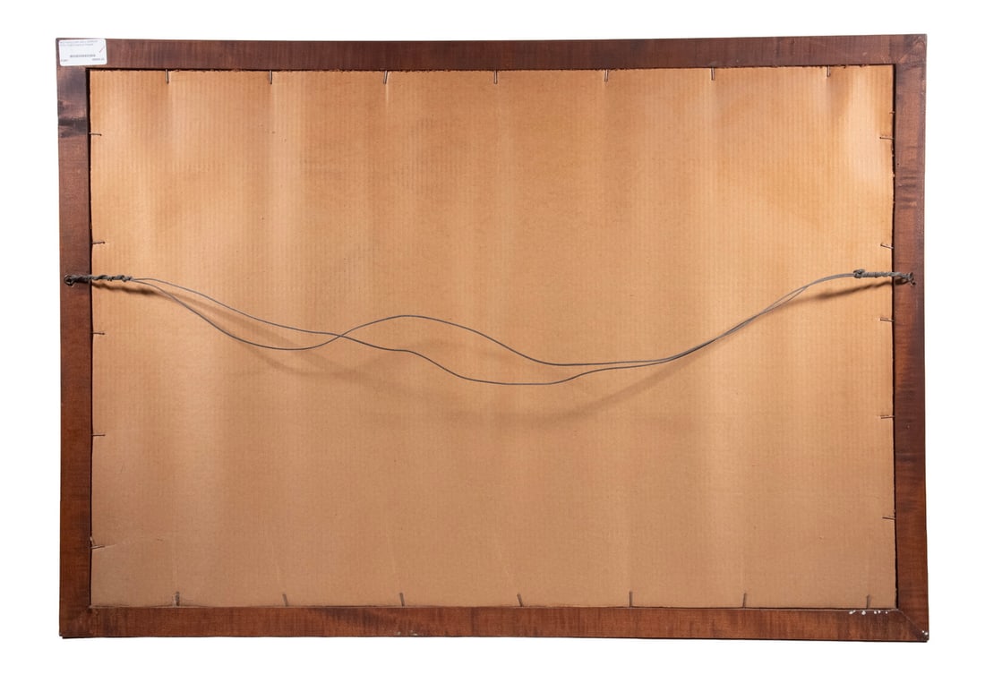 RECTANGULAR WALL MIRROR WITH TIGER MAPLE FRAME - 2