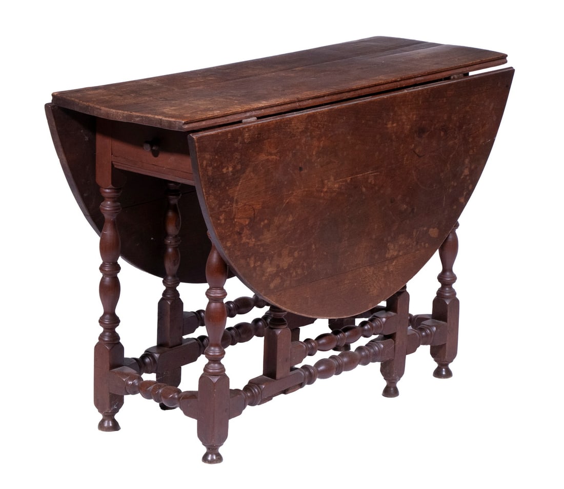 WILLIAM & MARY OVAL DROP-LEAF TABLE (1 of 5)