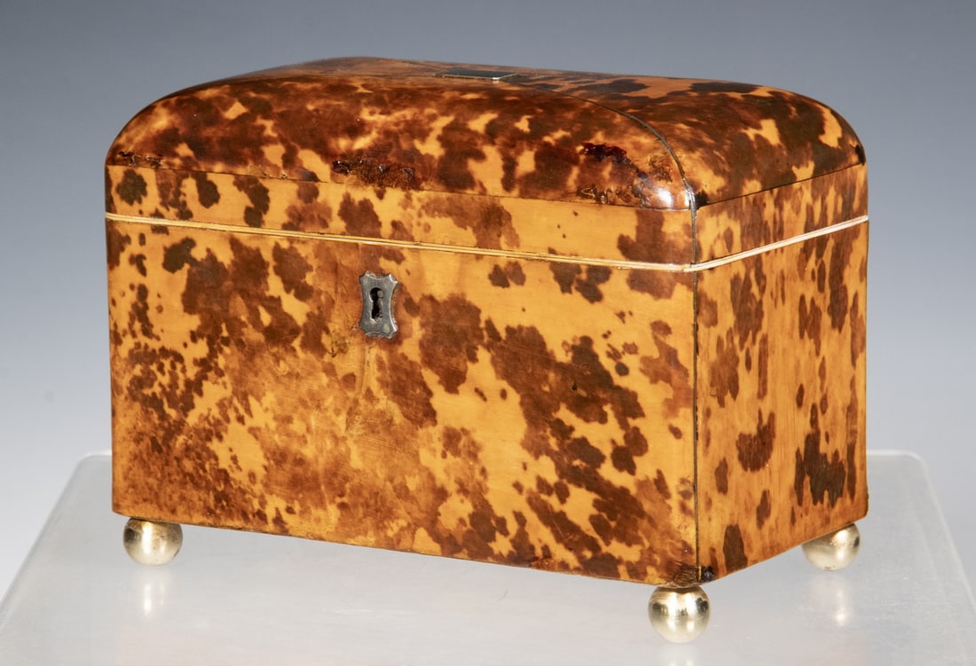 TORTOISESHELL TEA CADDY (1 of 5)