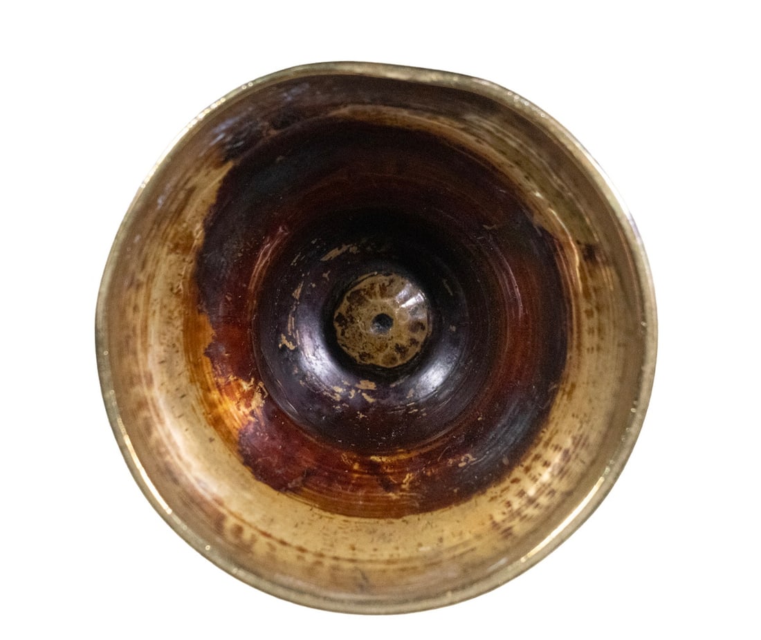 17TH C. BRASS CAPSTAN CANDLESTICK - 2