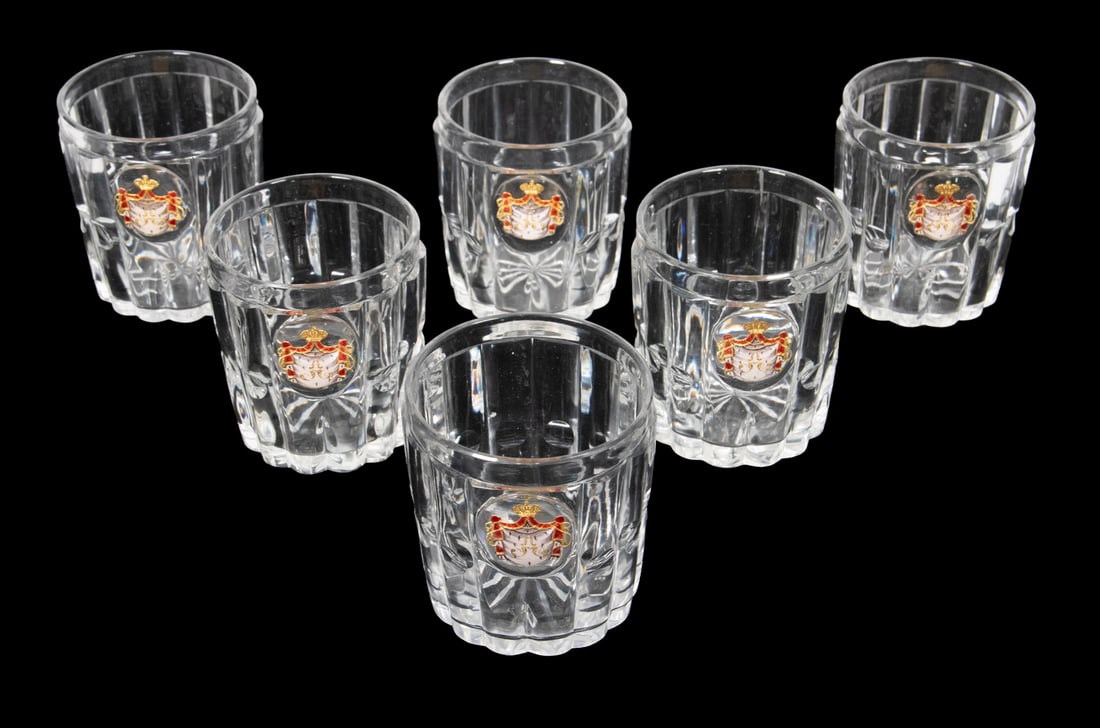 (6) 19TH C. RUSSIAN CUT CRYSTAL TUMBLERS, IMPERIAL GLASS FACTORY (1 of 3)