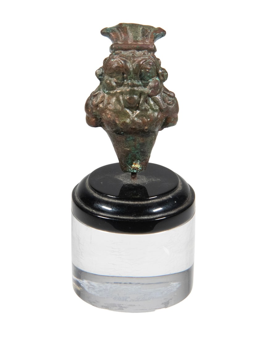 SMALL ROMAN CAST FIGURE OF THE EGYPTIAN GOD BES (1 of 2)