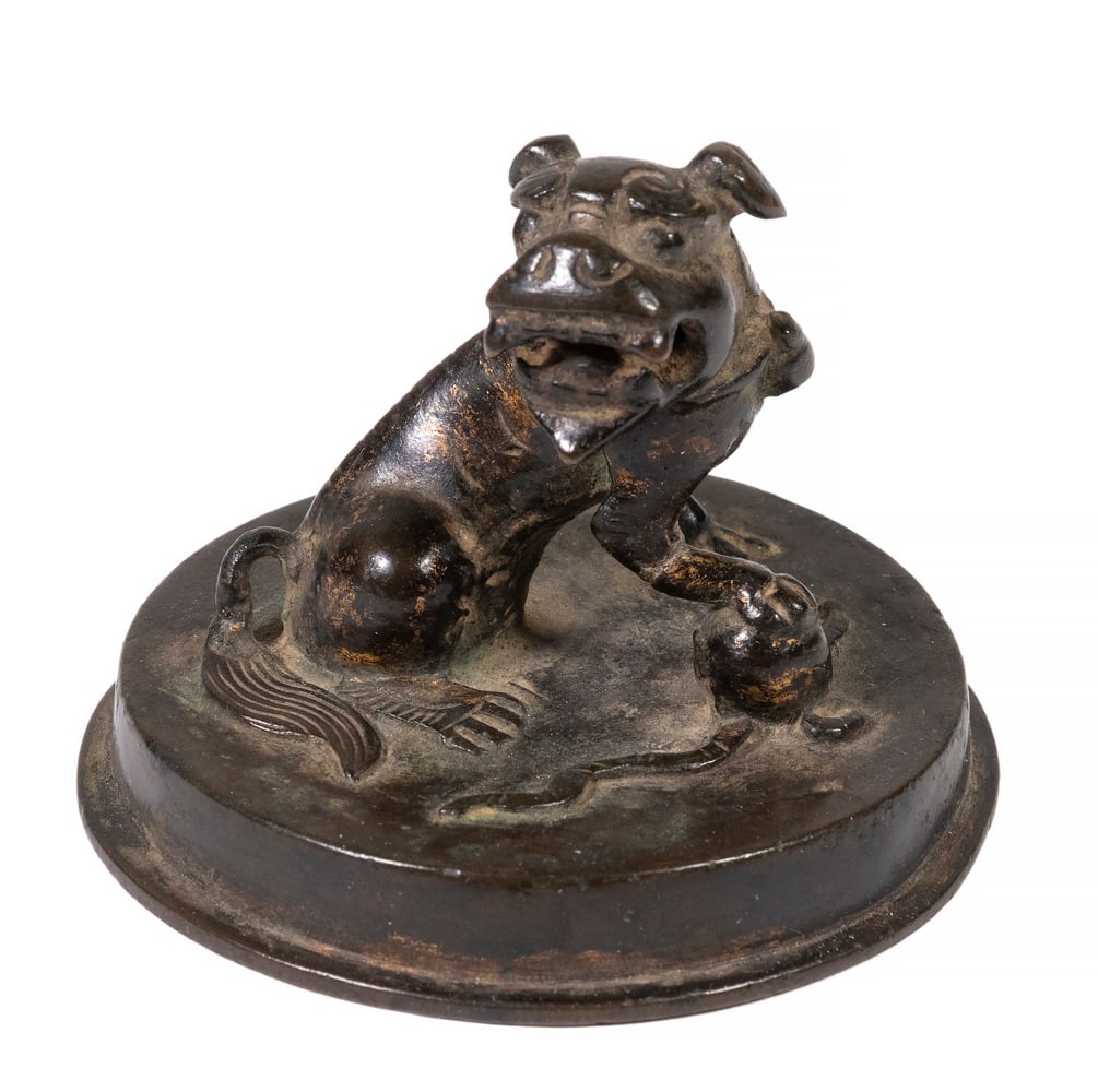 CHINESE BRONZE LID (1 of 6)