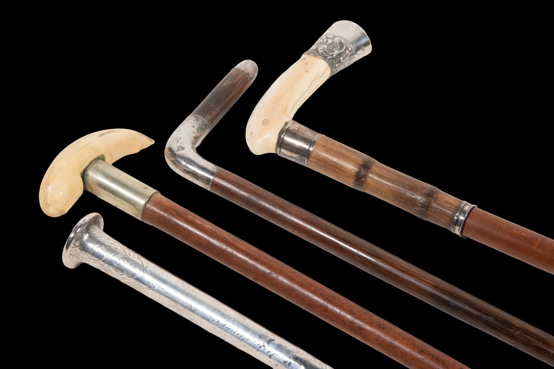 (4) ANTIQUE WALKING STICKS (1 of 2)
