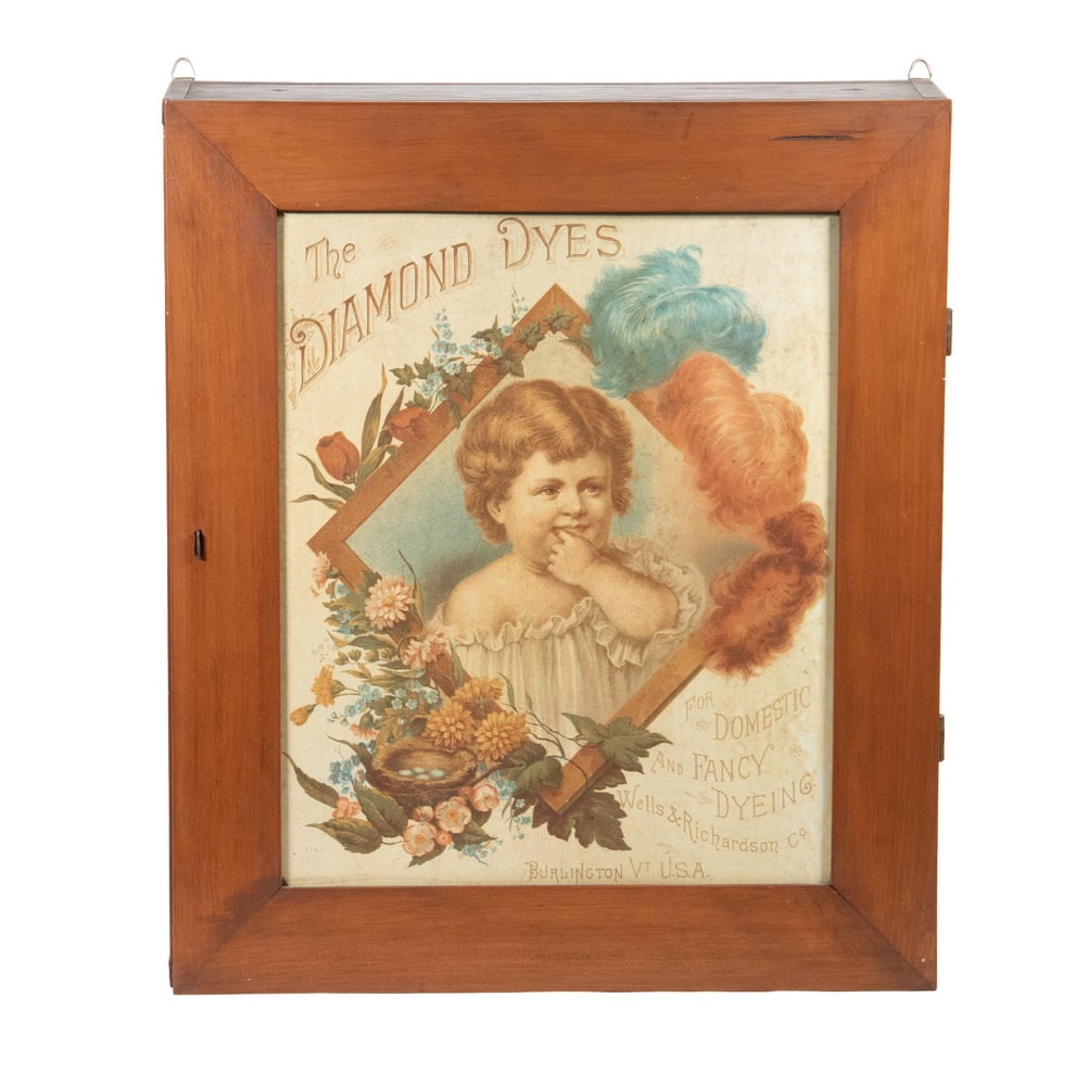 DIAMOND DYES STORE DISPLAY CABINET (1 of 3)