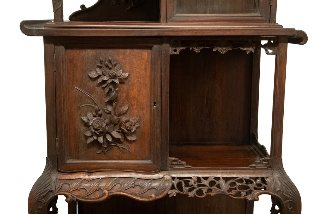 EARLY 19TH C. CHINESE DISPLAY ETAGERE - 4