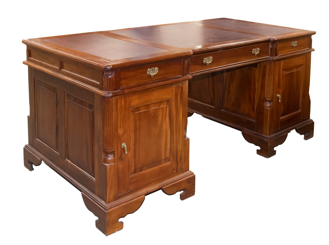 MAHOGANY PARTNERS DESK (1 of 4)
