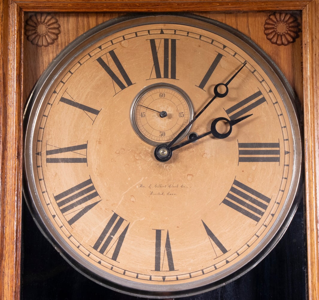 GILBERT NO. 14 WALL REGULATOR CLOCK - 2
