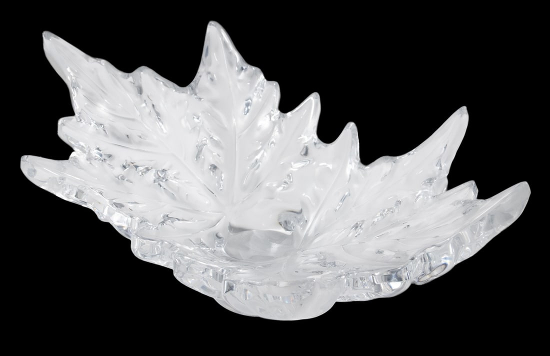 LALIQUE CHAMPS-ELYSEES CLEAR & FROSTED GLASS BOWL (1 of 2)