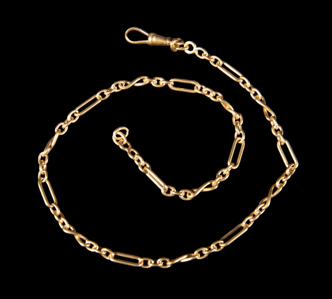 18K GOLD POCKET WATCH CHAIN (1 of 2)
