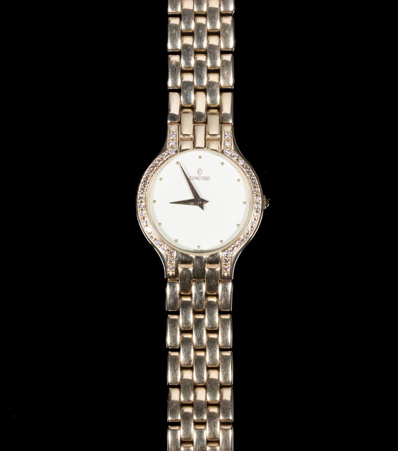 CONCORD 14K GOLD AND DIAMOND LADIES WATCH (1 of 4)