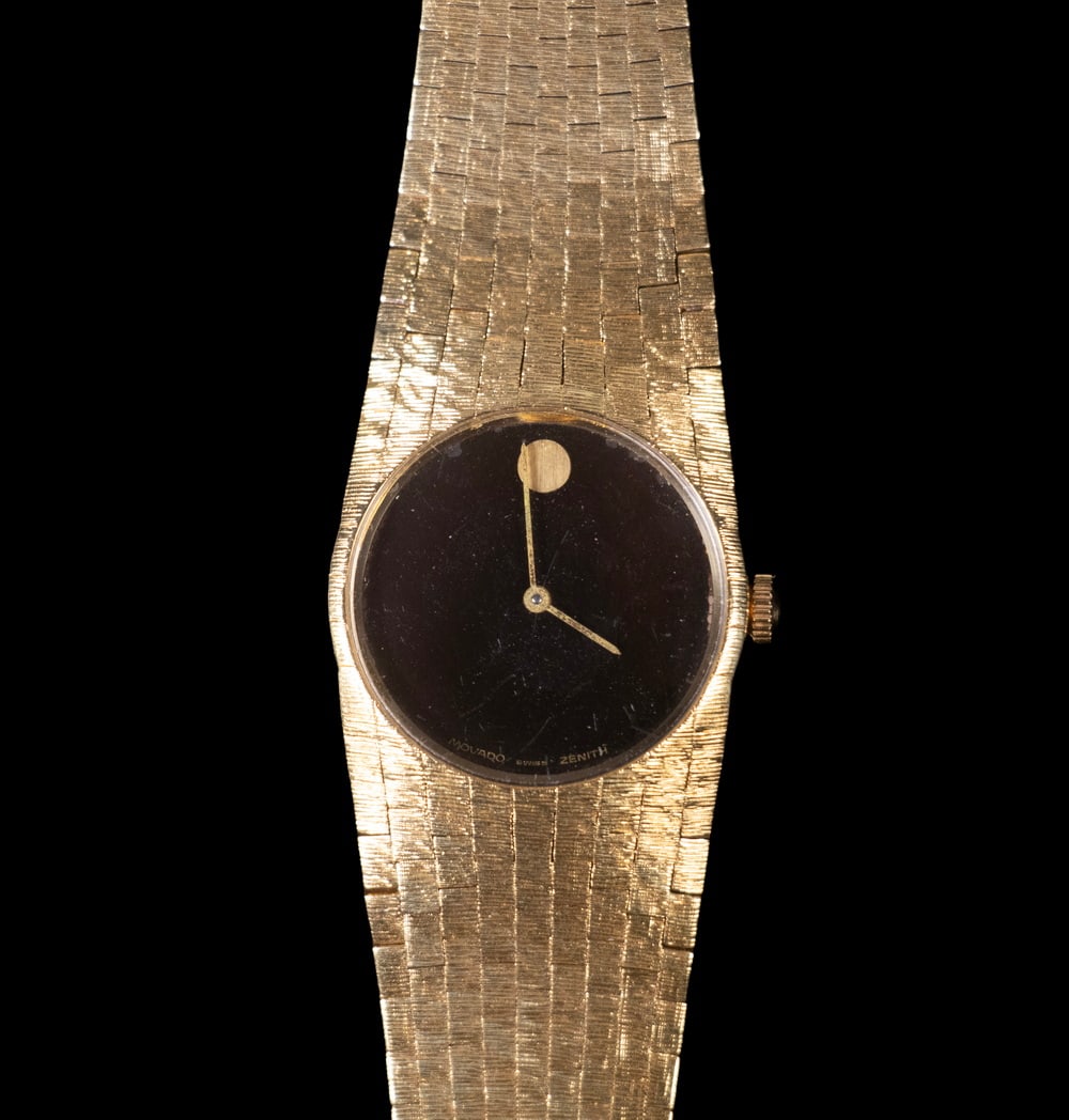 VINTAGE MOVADO 18K GOLD LADIES BRACELET MUSEUM WATCH (1 of 3)