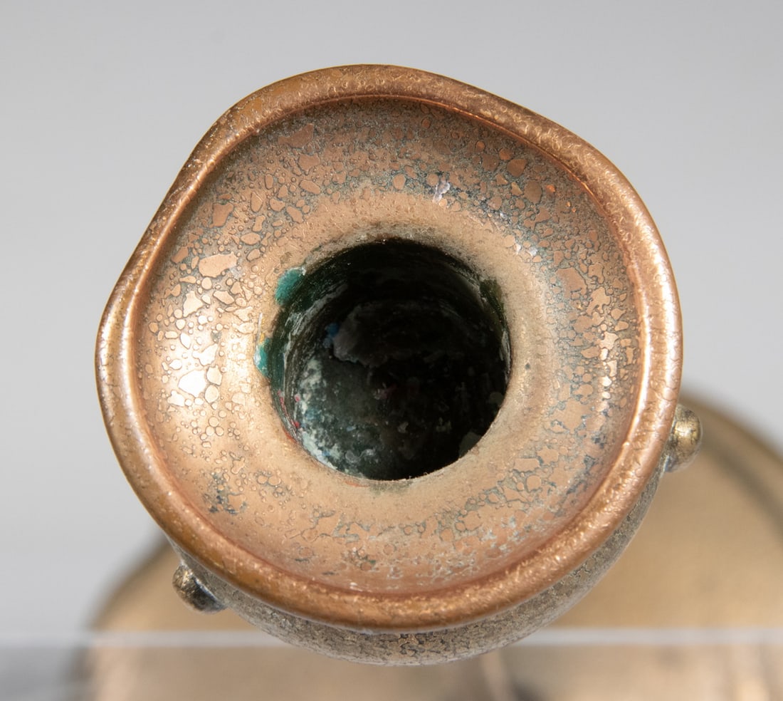 PR TIFFANY STUDIOS BRONZE CANDLESTICKS - 4