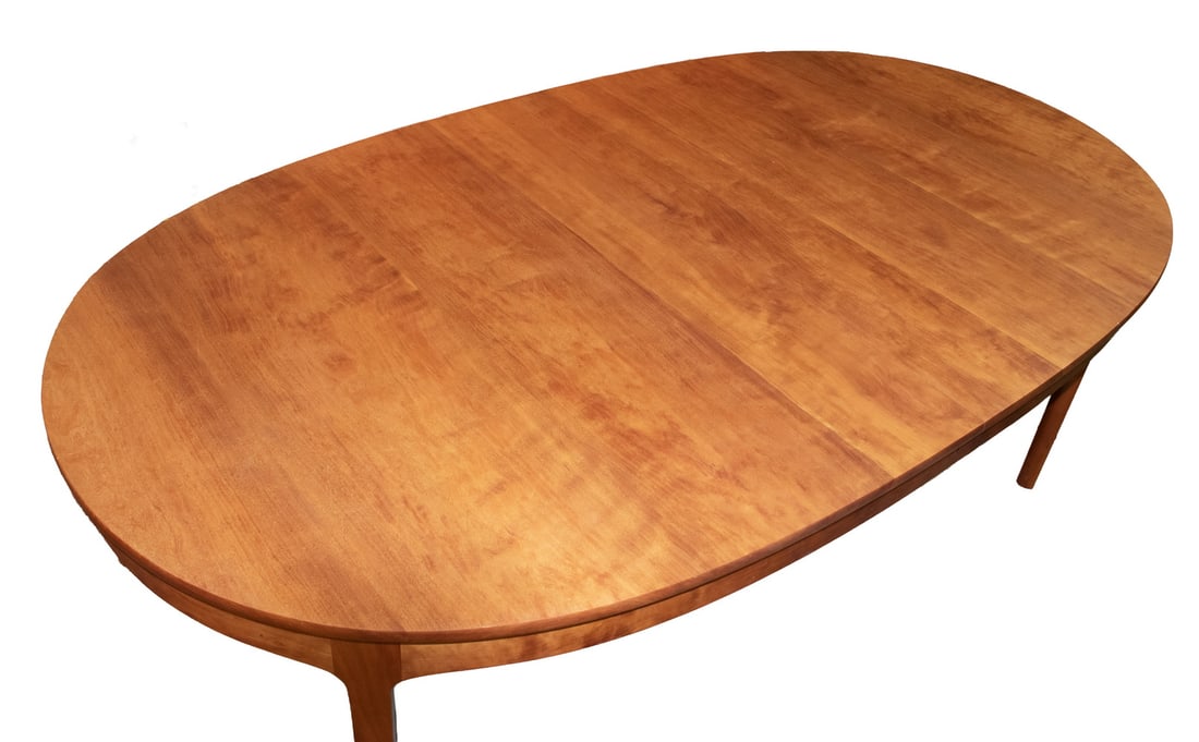 DAVID MARGONELLI CHERRY DINING TABLE FROM EDGECOMB, ME - 5