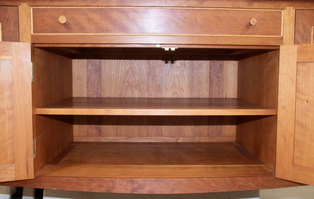 DAVID MARGONELLI CHERRY SIDEBOARD FROM EDGECOMB, ME - 2