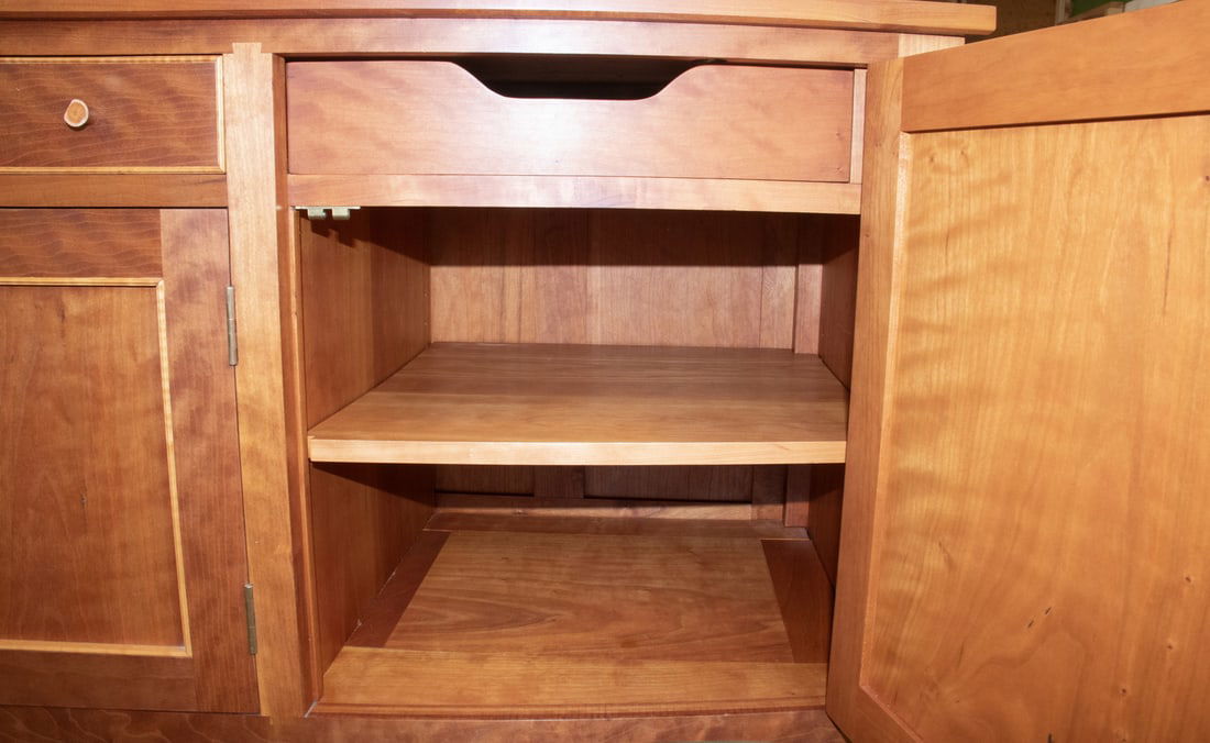 DAVID MARGONELLI CHERRY SIDEBOARD FROM EDGECOMB, ME - 7