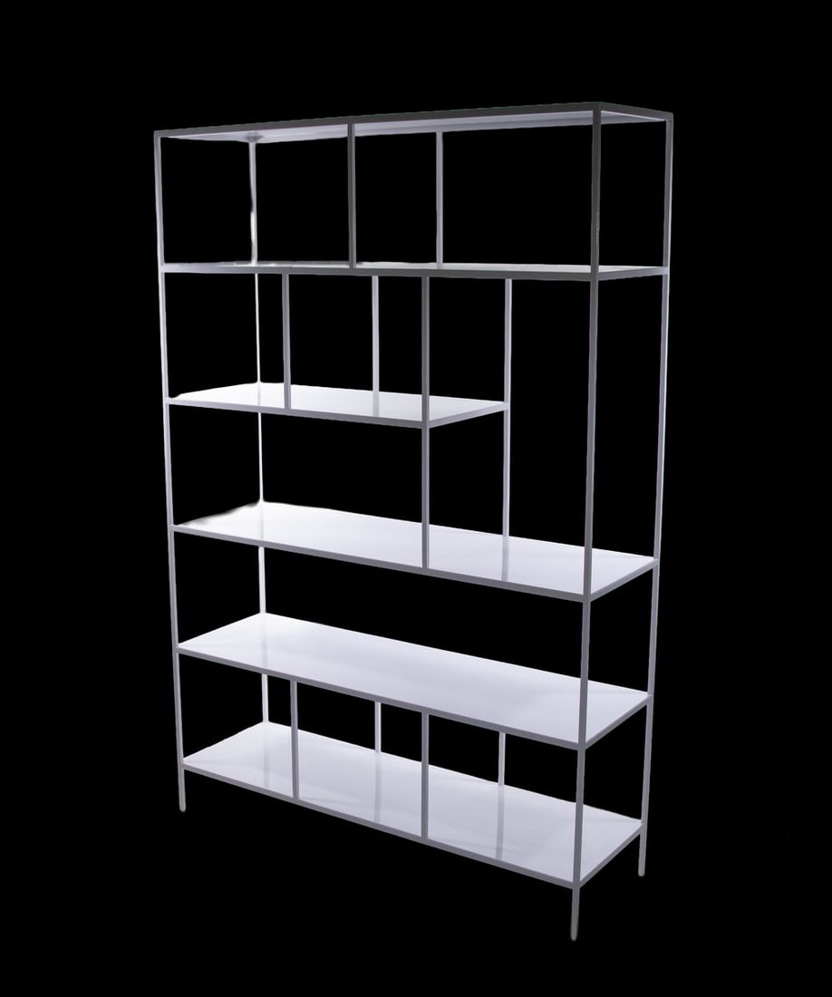 CONTEMPORARY METAL FLOOR-STANDING ETAGERE (1 of 2)