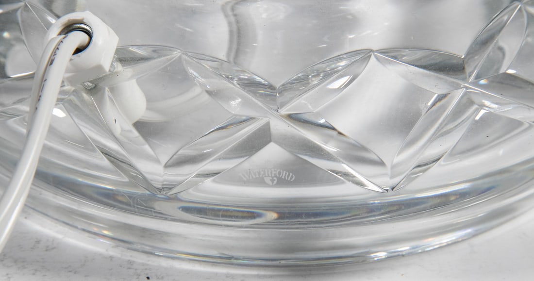 WATERFORD CUT CRYSTAL TABLE LAMP - 6