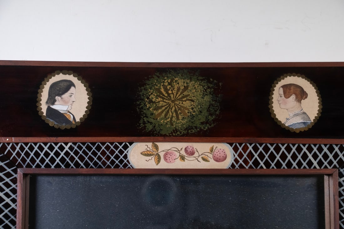 REPLICA ANCESTRAL REVERSE GLASS PAINTED MIRROR - 2