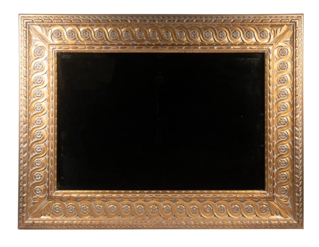 LARGE MODERN GILTWOOD MIRROR (1 of 3)