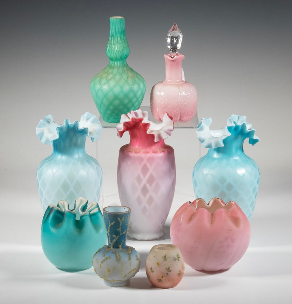 (9 PCS) ANTIQUE GLASS COLLECTION (1 of 1)