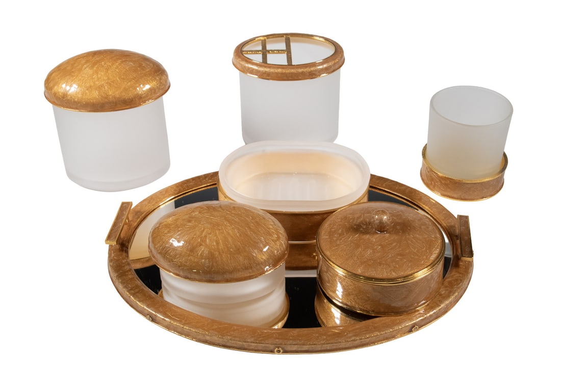 (7PC) MIKE & ALLY BATHROOM VANITY SET (1 of 2)