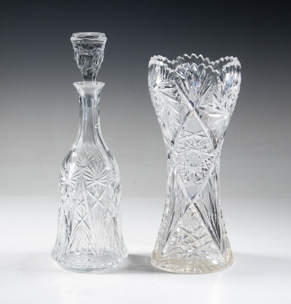 (2) CUT CRYSTAL VESSELS (1 of 2)