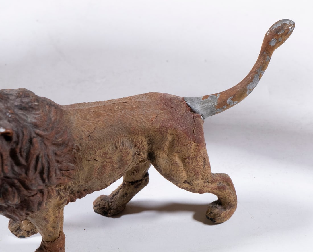 (4) ASSORTED STANDING LION FIGURINES - 2