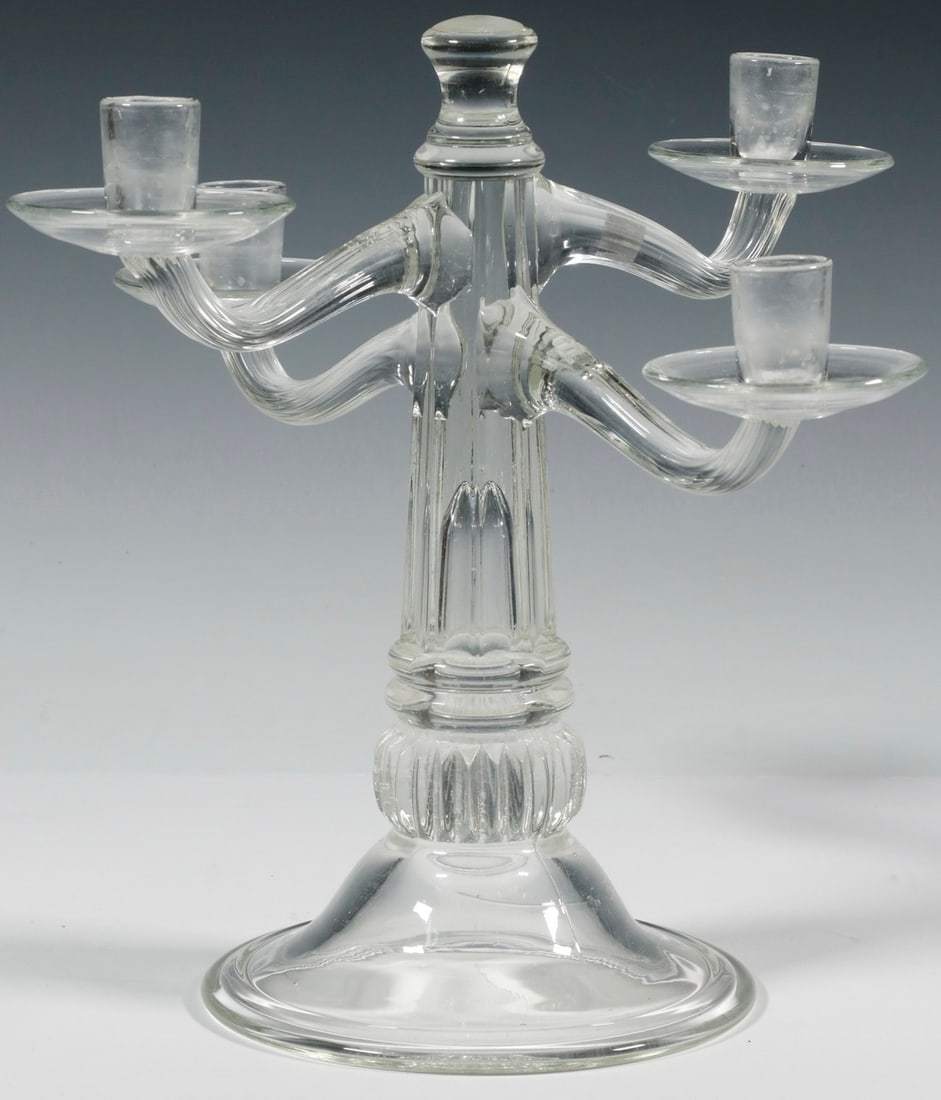 GLASS CANDELABRUM - 2