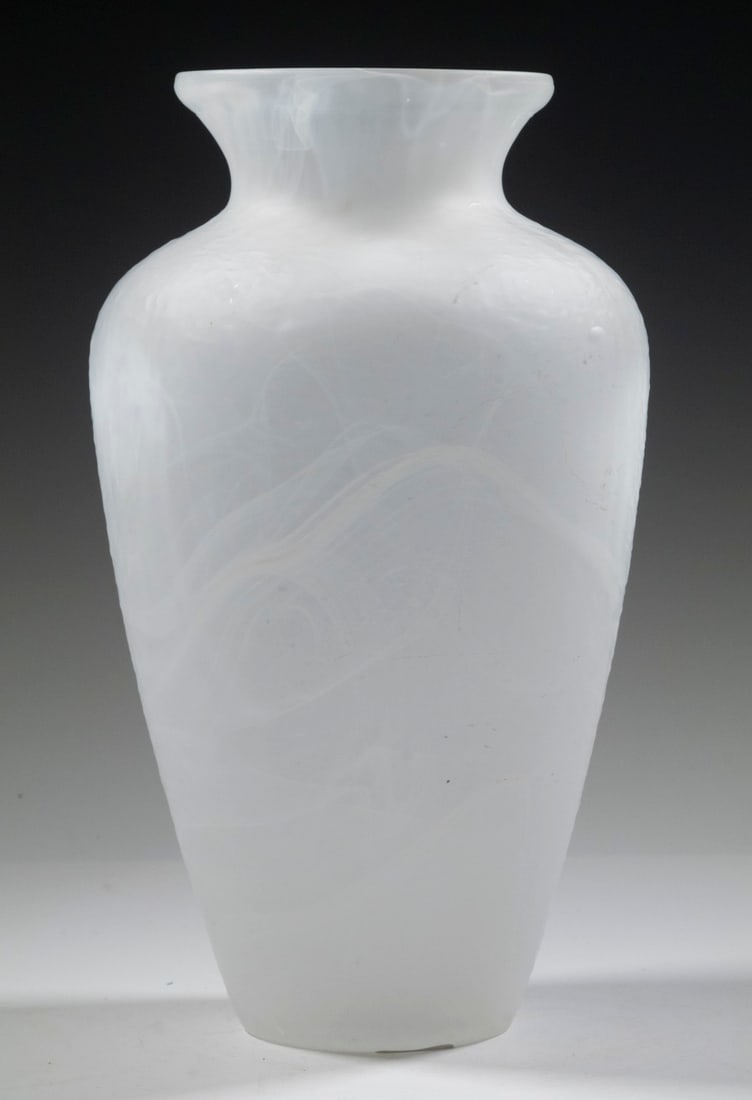 FROSTED GLASS URN FORM VASE (1 of 1)
