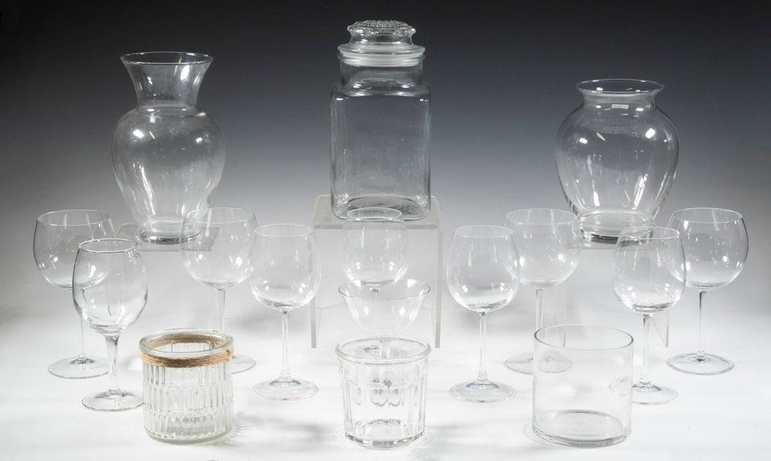 ASSORTED GLASSWARE (1 of 4)