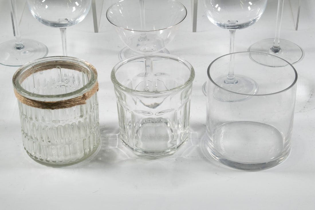 ASSORTED GLASSWARE - 2